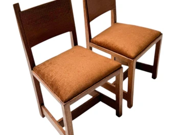 Two Art Deco Modernist Side Chairs by Hendrik Wouda for Pander, 1924